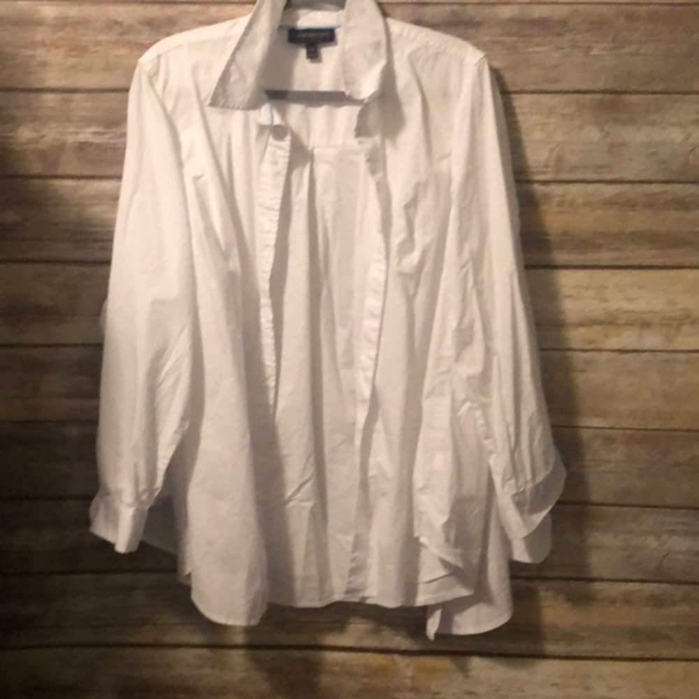 14/16 Lane Bryant white Classic button Down